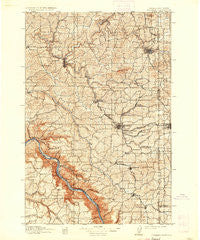 Pullman Washington Historical topographic map, 1:125000 scale, 30 X 30 Minute, Year 1910