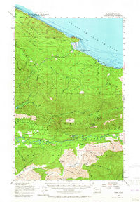 Pysht Washington Historical topographic map, 1:62500 scale, 15 X 15 Minute, Year 1957