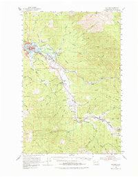 Raymond Washington Historical topographic map, 1:62500 scale, 15 X 15 Minute, Year 1955