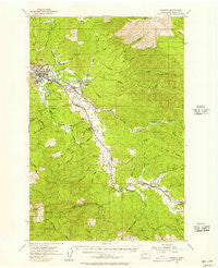 Raymond Washington Historical topographic map, 1:62500 scale, 15 X 15 Minute, Year 1955