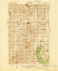Reardan Washington Historical topographic map, 1:62500 scale, 15 X 15 Minute, Year 1945
