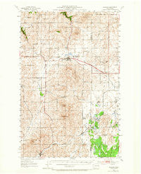Reardan Washington Historical topographic map, 1:62500 scale, 15 X 15 Minute, Year 1953