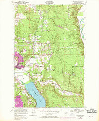 Redmond Washington Historical topographic map, 1:24000 scale, 7.5 X 7.5 Minute, Year 1950