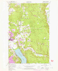 Redmond Washington Historical topographic map, 1:24000 scale, 7.5 X 7.5 Minute, Year 1950