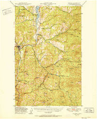 Republic Washington Historical topographic map, 1:62500 scale, 15 X 15 Minute, Year 1951