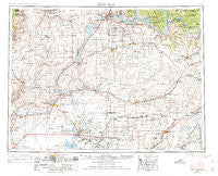 Ritzville Washington Historical topographic map, 1:250000 scale, 1 X 2 Degree, Year 1953