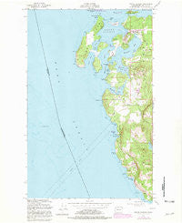 Roche Harbor Washington Historical topographic map, 1:24000 scale, 7.5 X 7.5 Minute, Year 1954