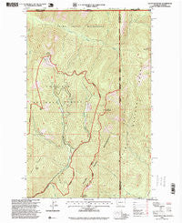 Salmo Mountain Washington Historical topographic map, 1:24000 scale, 7.5 X 7.5 Minute, Year 1996