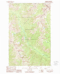 Saska Peak Washington Historical topographic map, 1:24000 scale, 7.5 X 7.5 Minute, Year 1988