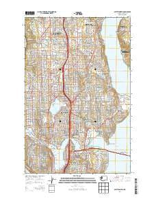 Seattle North Washington Current topographic map, 1:24000 scale, 7.5 X 7.5 Minute, Year 2014