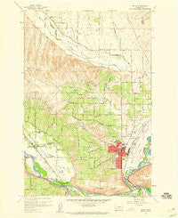 Selah Washington Historical topographic map, 1:24000 scale, 7.5 X 7.5 Minute, Year 1958