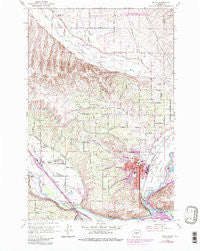 Selah Washington Historical topographic map, 1:24000 scale, 7.5 X 7.5 Minute, Year 1958
