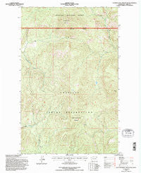 Seventeenmile Mountain Washington Historical topographic map, 1:24000 scale, 7.5 X 7.5 Minute, Year 1992