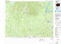 Shelton Washington Historical topographic map, 1:100000 scale, 30 X 60 Minute, Year 1988