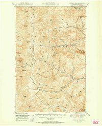 Sherman Peak Washington Historical topographic map, 1:62500 scale, 15 X 15 Minute, Year 1951