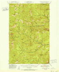 Sherman Peak Washington Historical topographic map, 1:62500 scale, 15 X 15 Minute, Year 1951