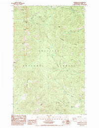 Sherman Peak Washington Historical topographic map, 1:24000 scale, 7.5 X 7.5 Minute, Year 1985