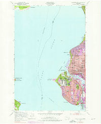 Shilshole Bay Washington Historical topographic map, 1:24000 scale, 7.5 X 7.5 Minute, Year 1949
