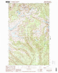 Shuksan Arm Washington Historical topographic map, 1:24000 scale, 7.5 X 7.5 Minute, Year 1989