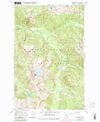Sloan Peak Washington Historical topographic map, 1:24000 scale, 7.5 X 7.5 Minute, Year 1966