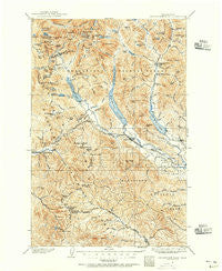 Snoqualmie Pass Washington Historical topographic map, 1:125000 scale, 30 X 30 Minute, Year 1901