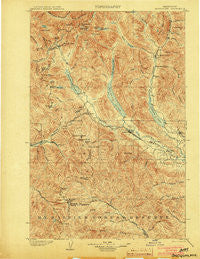 Snoqualmie Washington Historical topographic map, 1:125000 scale, 30 X 30 Minute, Year 1903
