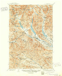 Snoqualmie Washington Historical topographic map, 1:125000 scale, 30 X 30 Minute, Year 1903