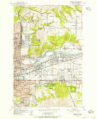 Spokane NE Washington Historical topographic map, 1:24000 scale, 7.5 X 7.5 Minute, Year 1950