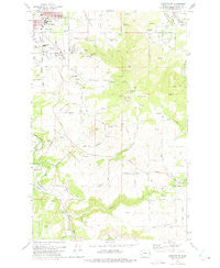 Spokane SE Washington Historical topographic map, 1:24000 scale, 7.5 X 7.5 Minute, Year 1973