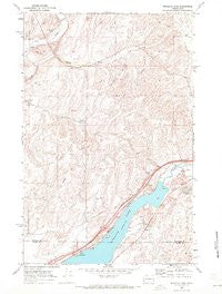 Sprague Lake Washington Historical topographic map, 1:24000 scale, 7.5 X 7.5 Minute, Year 1969