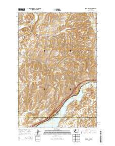 Sprague Lake Washington Current topographic map, 1:24000 scale, 7.5 X 7.5 Minute, Year 2013