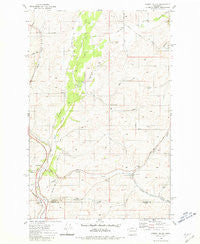 Spring Valley Washington Historical topographic map, 1:24000 scale, 7.5 X 7.5 Minute, Year 1980