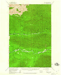 Spruce Mtn. Washington Historical topographic map, 1:62500 scale, 15 X 15 Minute, Year 1956