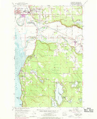 Stanwood Washington Historical topographic map, 1:24000 scale, 7.5 X 7.5 Minute, Year 1956