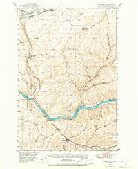 Starbuck Washington Historical topographic map, 1:62500 scale, 15 X 15 Minute, Year 1948