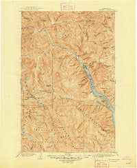 Stehekin Washington Historical topographic map, 1:125000 scale, 30 X 30 Minute, Year 1904