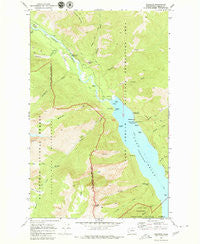 Stehekin Washington Historical topographic map, 1:24000 scale, 7.5 X 7.5 Minute, Year 1969