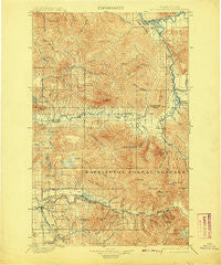 Stilaguamish Washington Historical topographic map, 1:125000 scale, 30 X 30 Minute, Year 1901