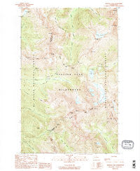 Suiattle Pass Washington Historical topographic map, 1:24000 scale, 7.5 X 7.5 Minute, Year 1988