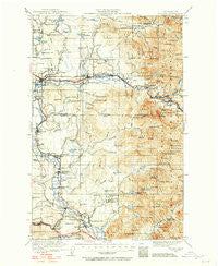 Sultan Washington Historical topographic map, 1:125000 scale, 30 X 30 Minute, Year 1921