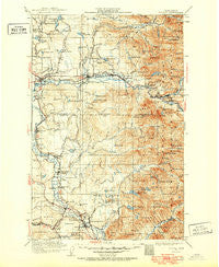 Sultan Washington Historical topographic map, 1:125000 scale, 30 X 30 Minute, Year 1921