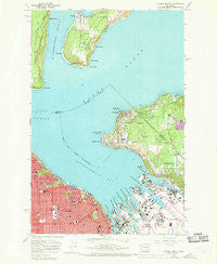 Tacoma North Washington Historical topographic map, 1:24000 scale, 7.5 X 7.5 Minute, Year 1961