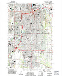 Tacoma South Washington Historical topographic map, 1:24000 scale, 7.5 X 7.5 Minute, Year 1961