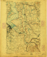 Tacoma Washington Historical topographic map, 1:125000 scale, 30 X 30 Minute, Year 1900