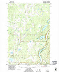 Tanwax Lake Washington Historical topographic map, 1:24000 scale, 7.5 X 7.5 Minute, Year 1990