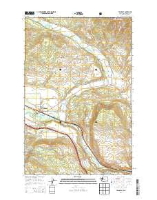 Teanaway Washington Current topographic map, 1:24000 scale, 7.5 X 7.5 Minute, Year 2014