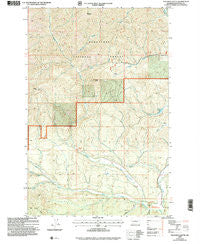 Teanaway Butte Washington Historical topographic map, 1:24000 scale, 7.5 X 7.5 Minute, Year 2003