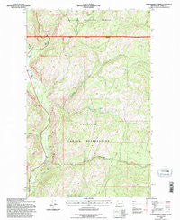 Thirteenmile Creek Washington Historical topographic map, 1:24000 scale, 7.5 X 7.5 Minute, Year 1989