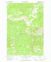 Tieton Basin Washington Historical topographic map, 1:24000 scale, 7.5 X 7.5 Minute, Year 1967