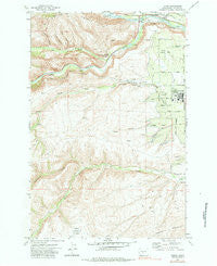 Tieton Washington Historical topographic map, 1:24000 scale, 7.5 X 7.5 Minute, Year 1971